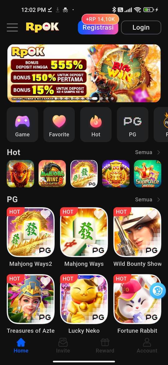 Screenshot RpOK - Riwayat Penghasilan