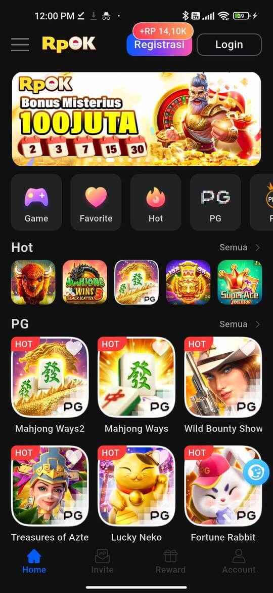 Screenshot RpOK - Profil Pengguna